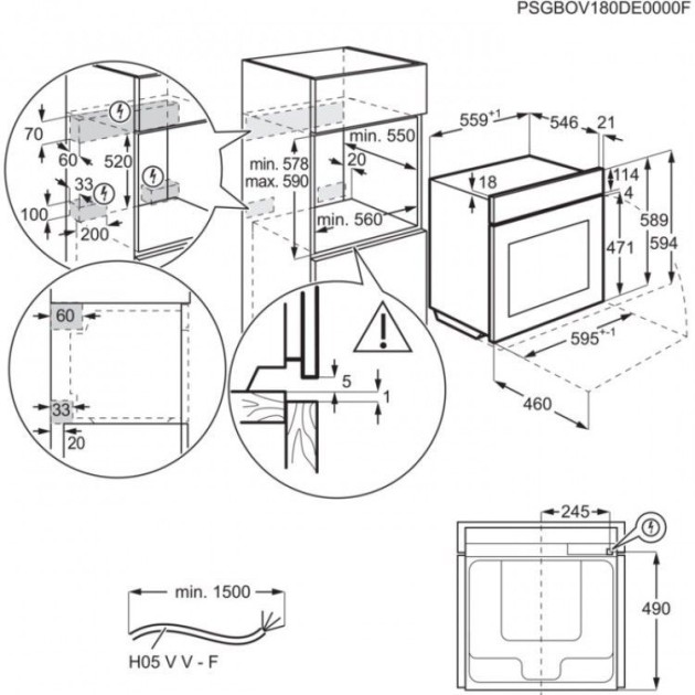 Фурна за вграждане Electrolux EOD5F71Z