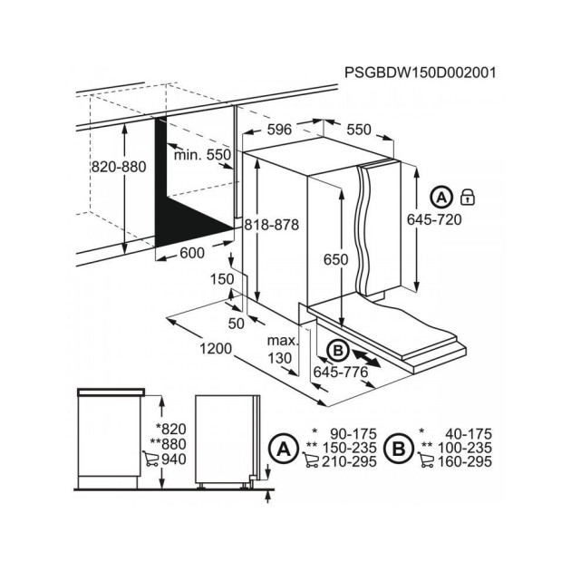 Съдомиялна за вграждане Electrolux E62LD200S