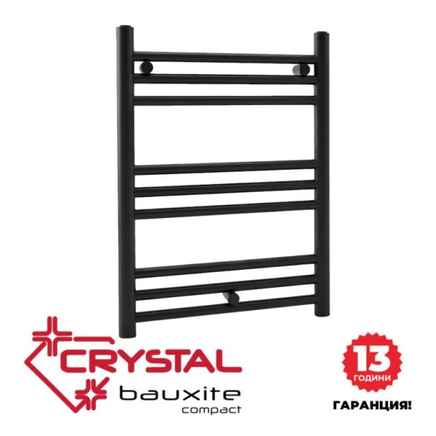 Лира за баня Crystal BAUXITE Compact черен мат 330 W